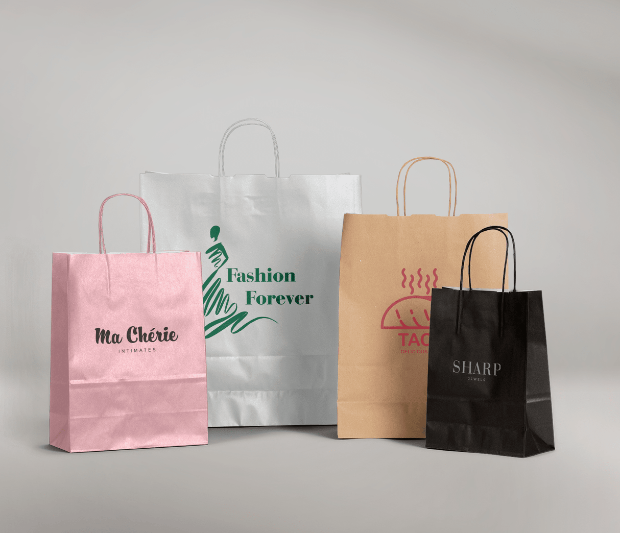 Single-Colour Paper Bags